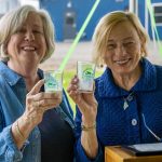 A photo of President Joan Ferrini-Mundy and Maine Gov. Janet Mills