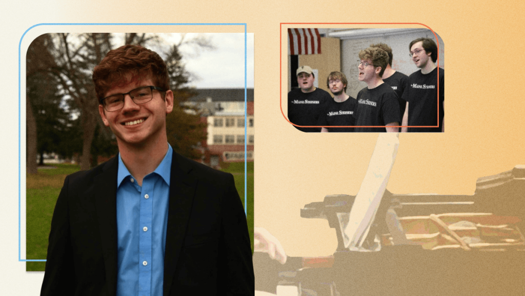 A collage of photos of Ryan Murray